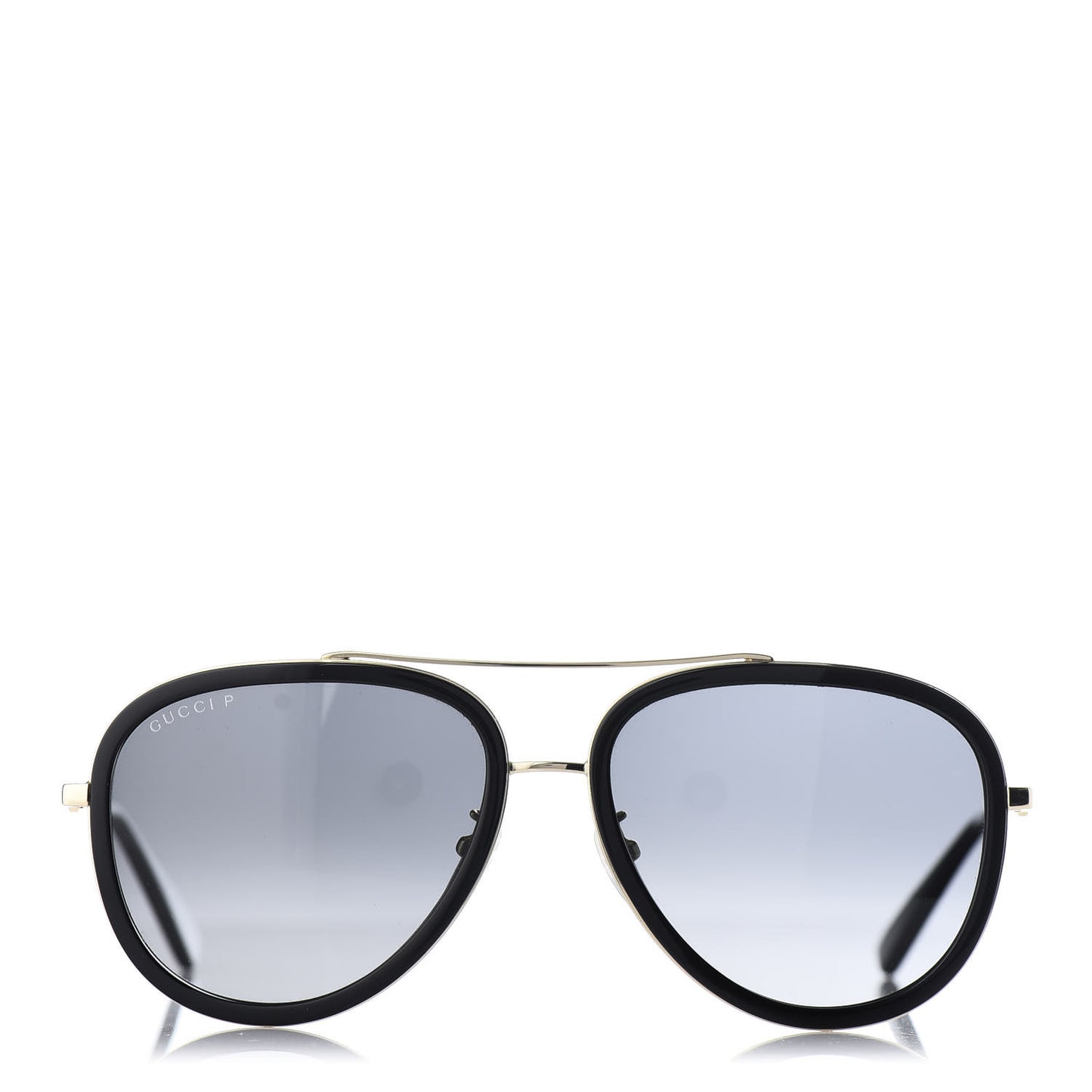 Aviator Sunglasses GG0062S Black Gold