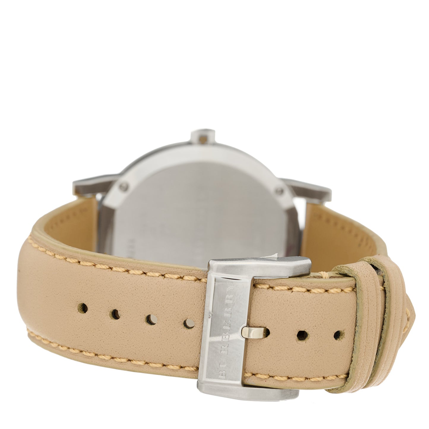 Stainless Steel Calfskin 38mm Heritage Quartz Watch Champagne BU9010