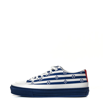 Louis Vuitton Canvas Escale Stellar Sneakers 38 Blue 1 of 7