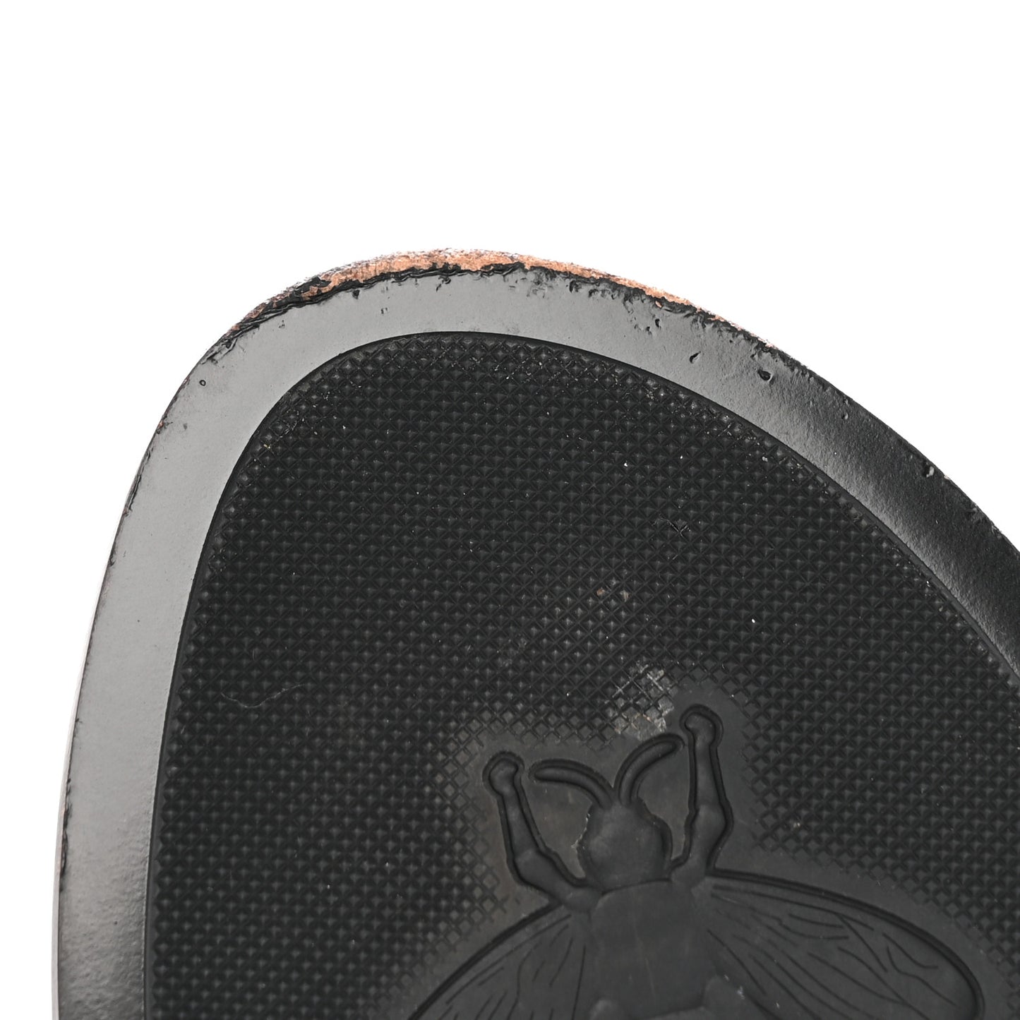 Calfskin GG Marmont Thong Sandals 37.5 Black