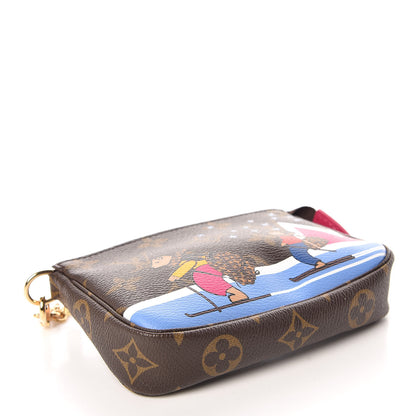 Louis Vuitton Monogram 2018 Christmas Animation Mini Bears Pochette Accessories 4 of 9