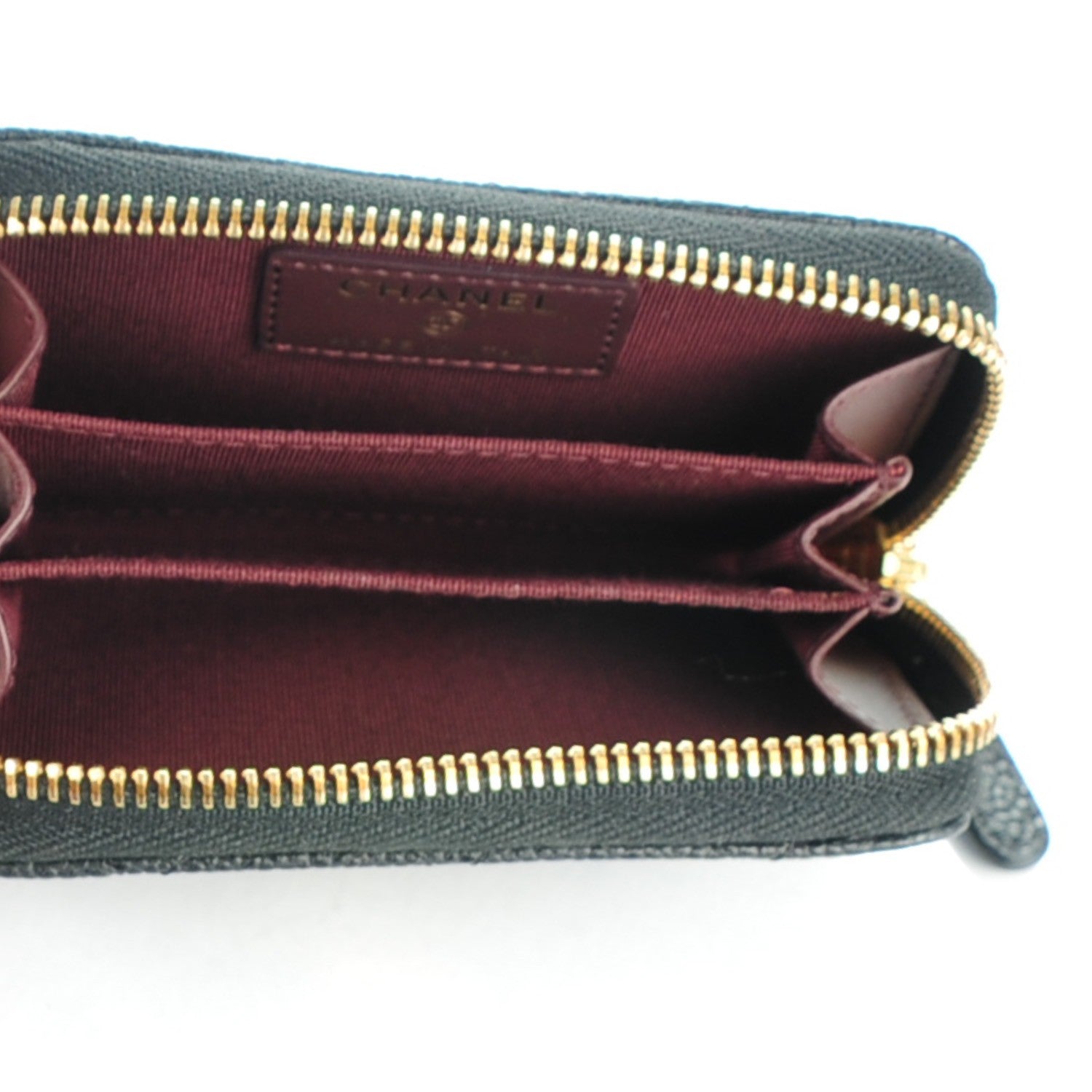 Chanel Caviar Quilted Zip Coin Purse Black 5 of 7