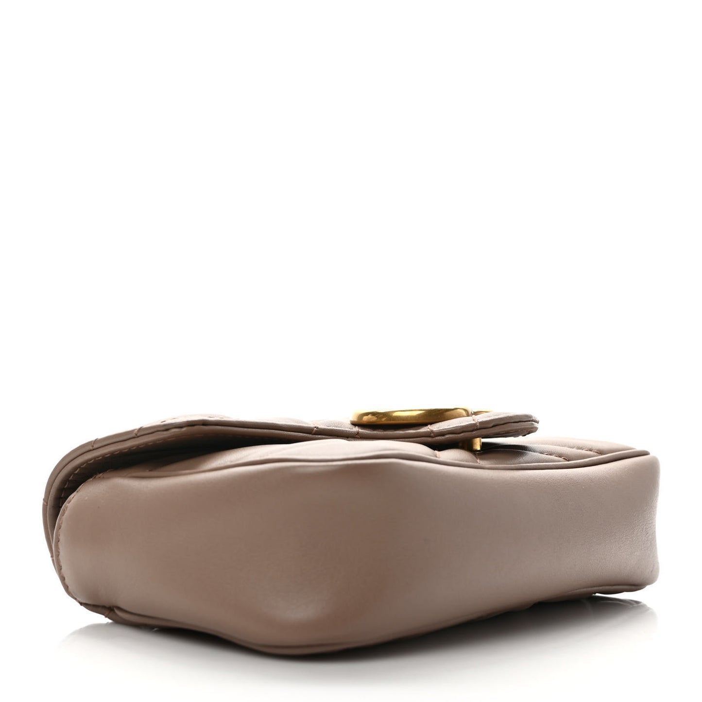 Calfskin Matelasse Super Mini GG Marmont Shoulder Bag Porcelain Rose