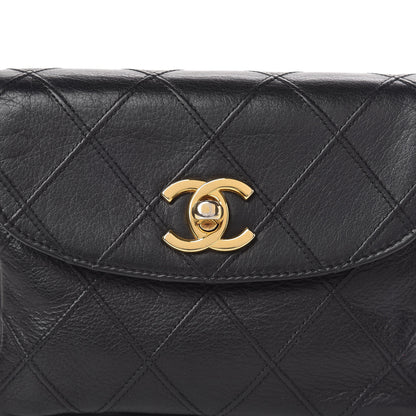 Chanel Calfskin Quilted Flap Waist Belt Bag Black 12 of 12