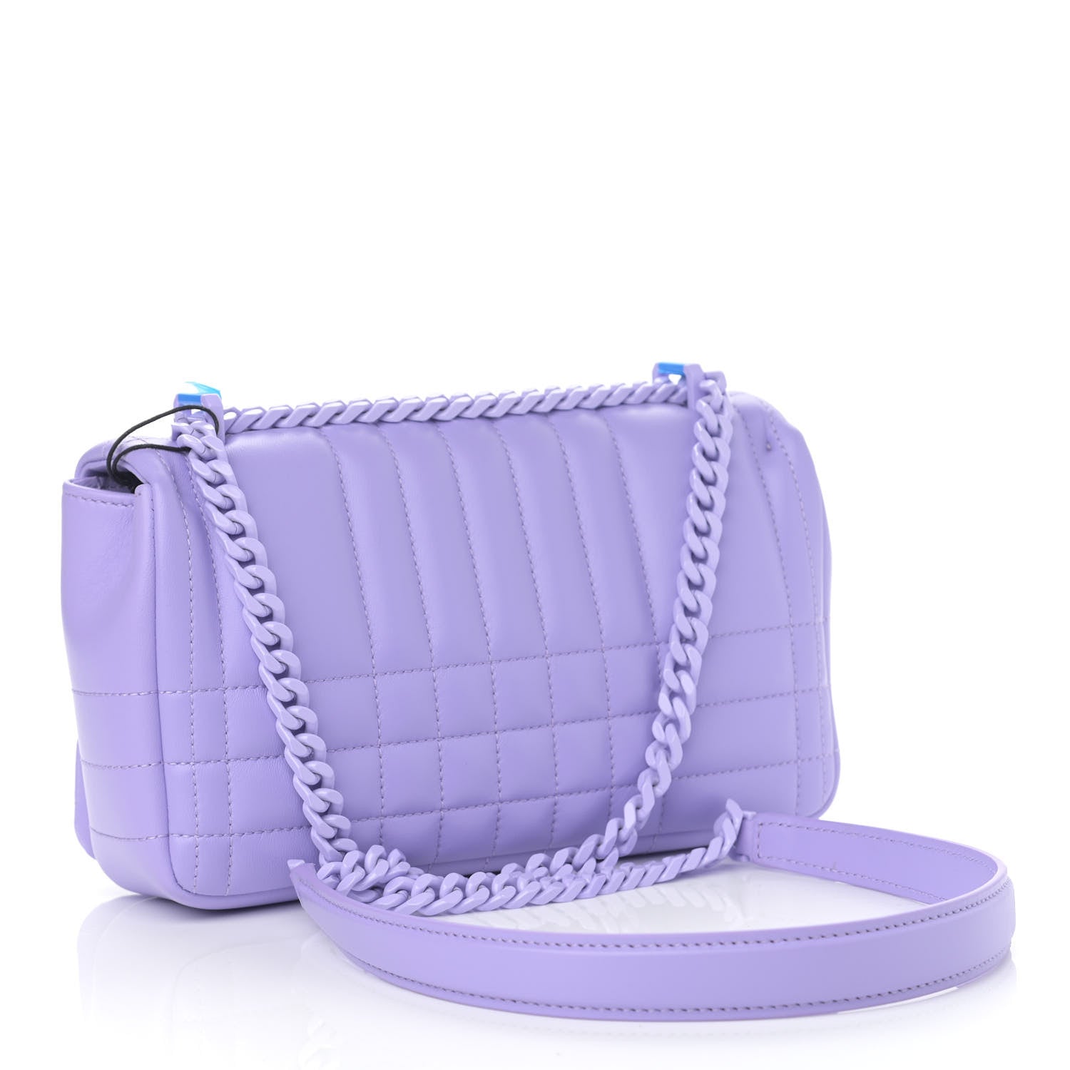 Burberry Lambskin Quilted Small Lola Bag Soft Violet 3 of 10