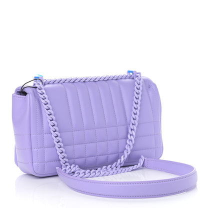Burberry Lambskin Quilted Small Lola Bag Soft Violet 3 of 10