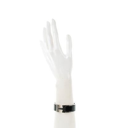 Hermes Enamel Wide Clic Clac H Bracelet PM Black 2 of 5