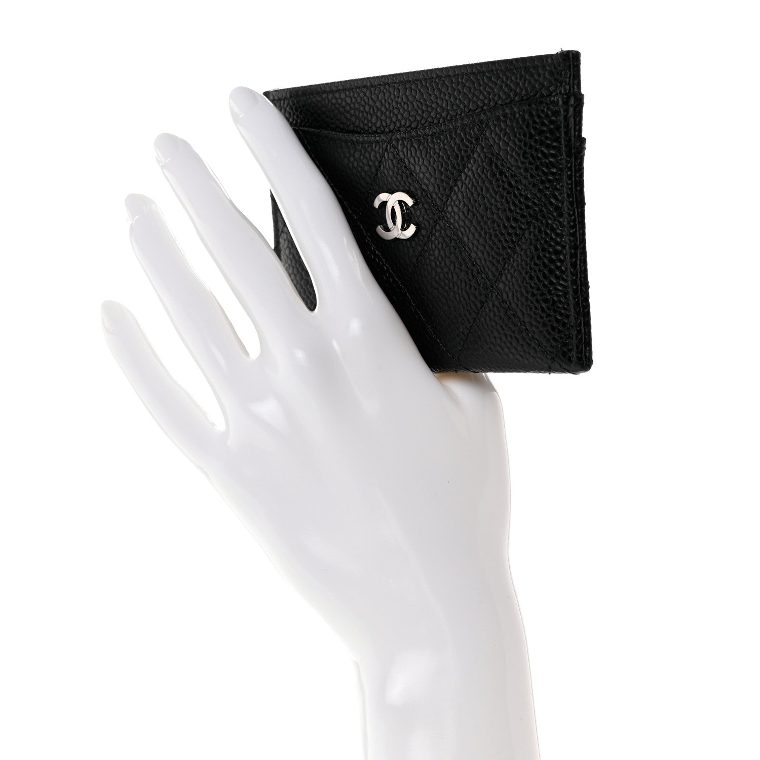 Chanel Caviar Quilted Card Holder Black 8 of 9