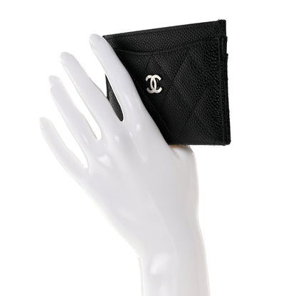 Chanel Caviar Quilted Card Holder Black 8 of 9