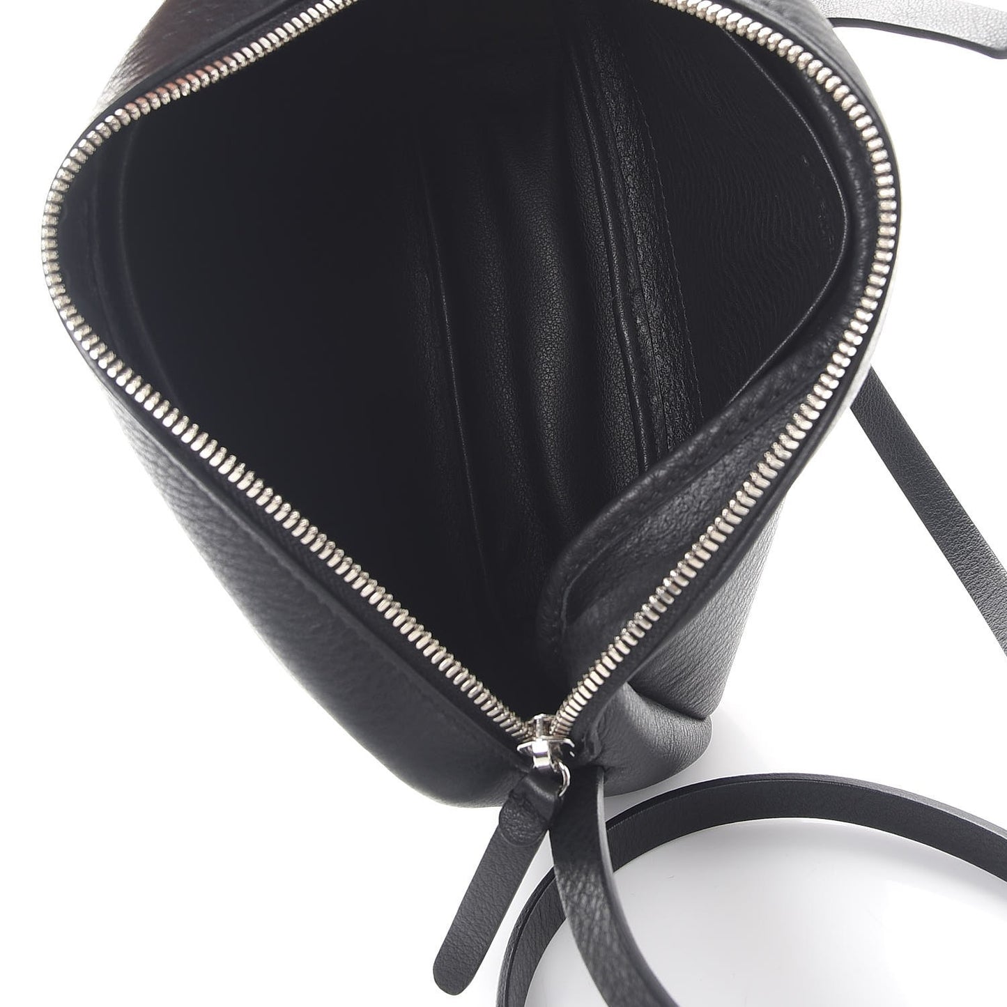 Calfskin Logo S Everyday Camera Bag Black