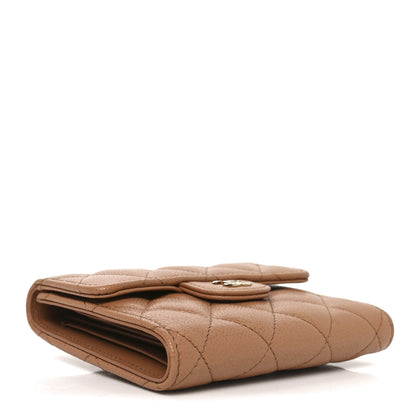 Chanel Caviar Quilted Compact Flap Wallet Brown 4 of 9