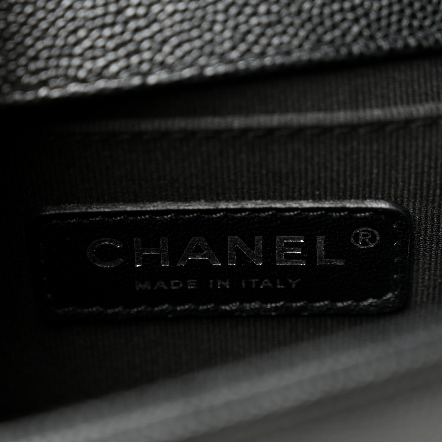 Caviar Quilted Small Boy Flap Black