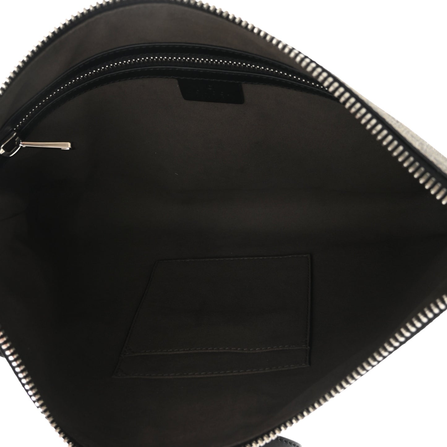 GG Supreme Monogram Mens Wristlet Black