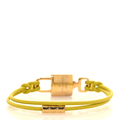 Louis Vuitton Calfskin LV Padlock Bracelet Green 3 of 5