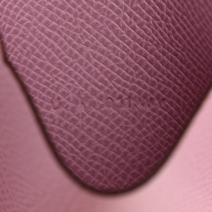 Hermes Epsom Bearn Card Holder Wallet Mauve Sylvestre 7 of 9