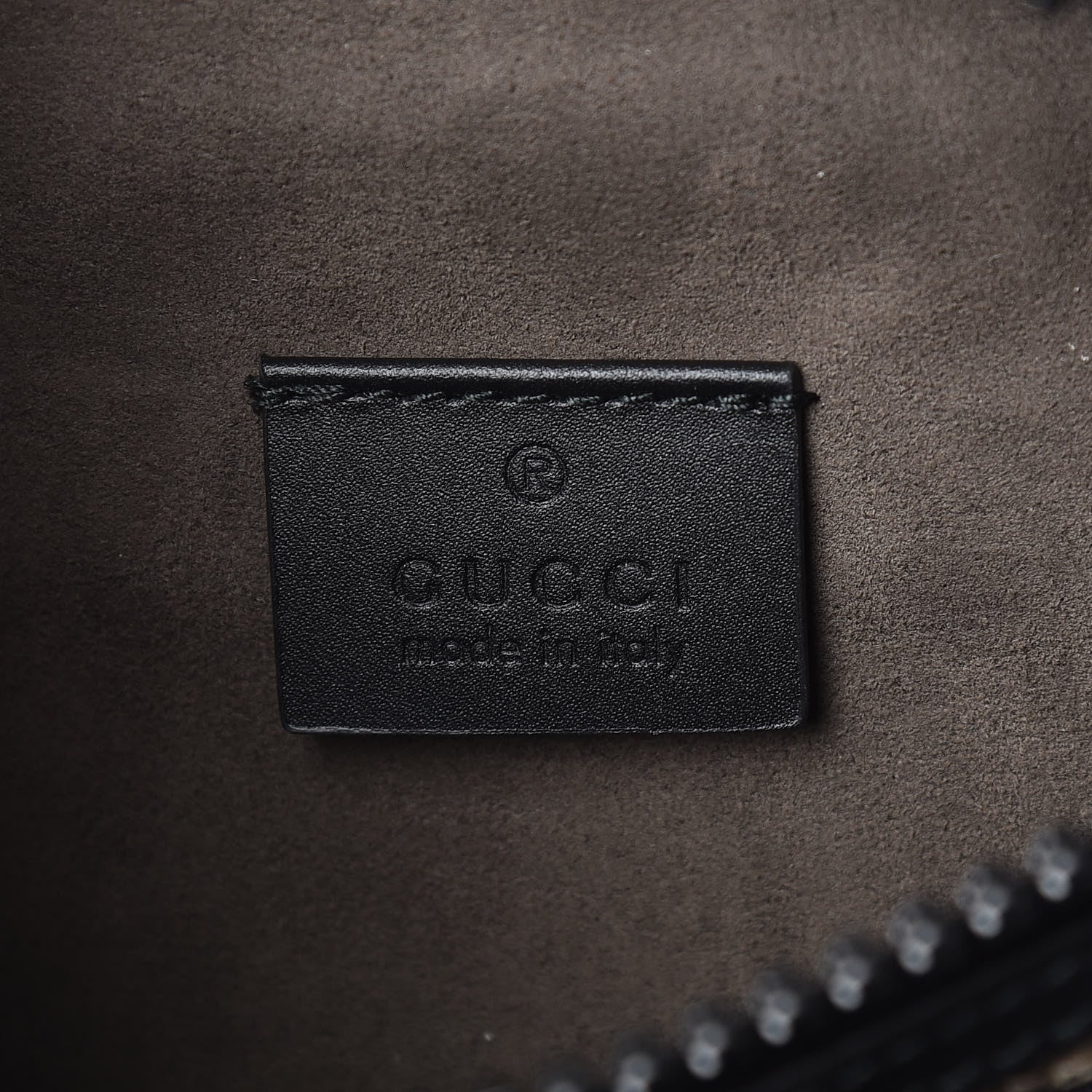 Gucci GG Supreme Monogram Belt Bag Black 6 of 10