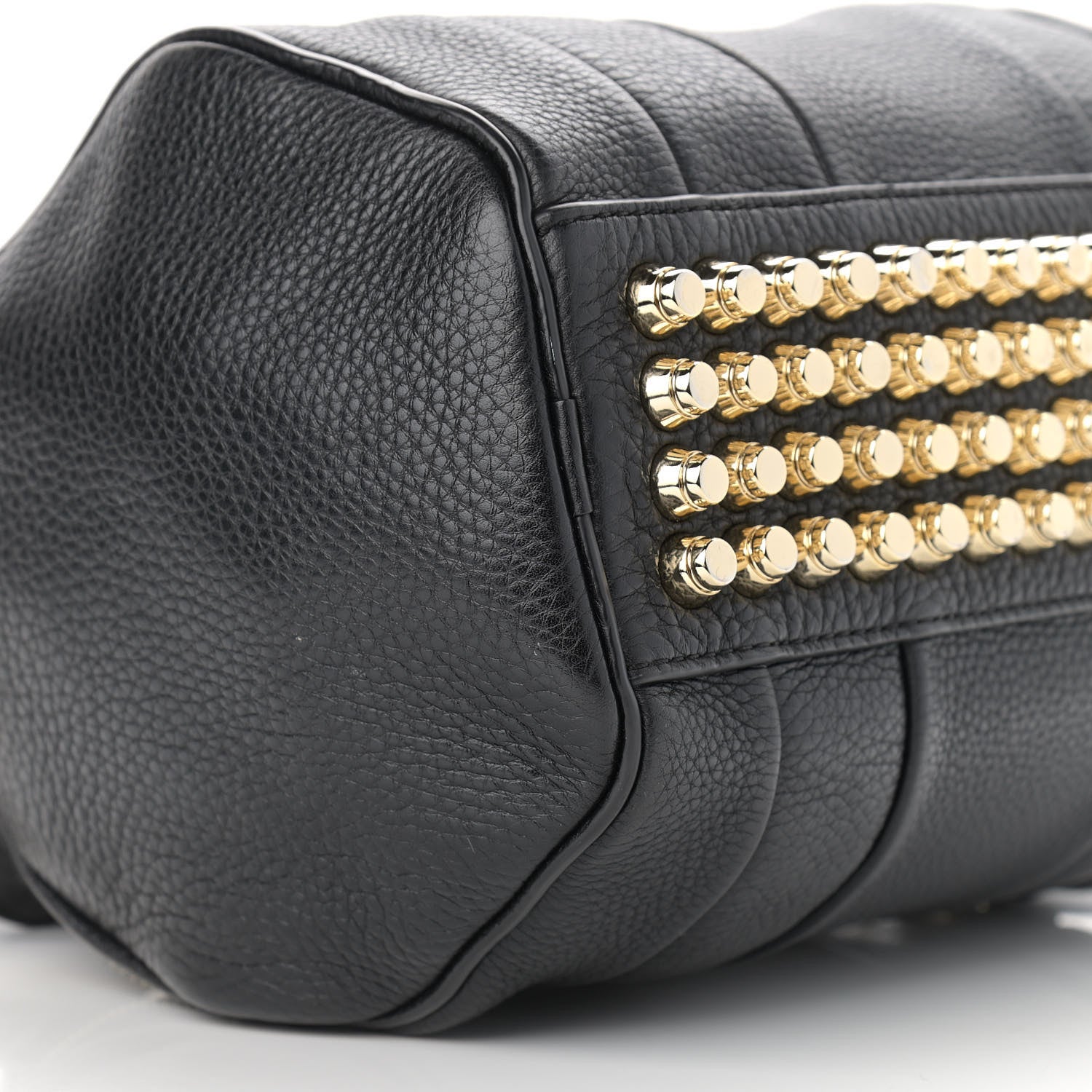 Alexander Wang Pebbled Lambskin Rockie Black Pale Gold Hardware 8 of 9