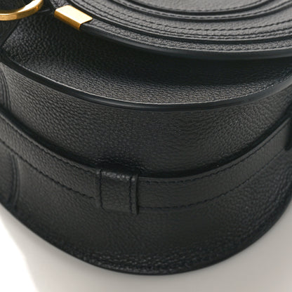 Chloe Grained Calfskin Small Marcie Saddle Bag Black 8 of 8