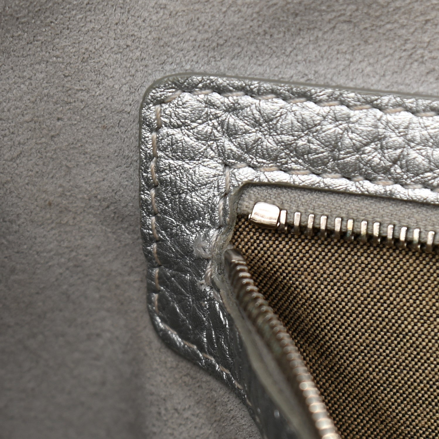 Fendi Cuoio Romano Lux Selleria Lei Boston Tote Argento 11 of 18