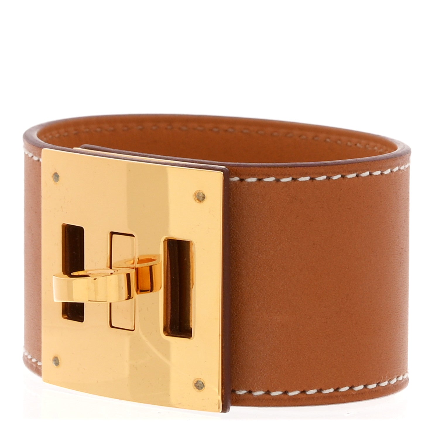 Hermes Swift Kelly Dog Bracelet Gold 1 of 6