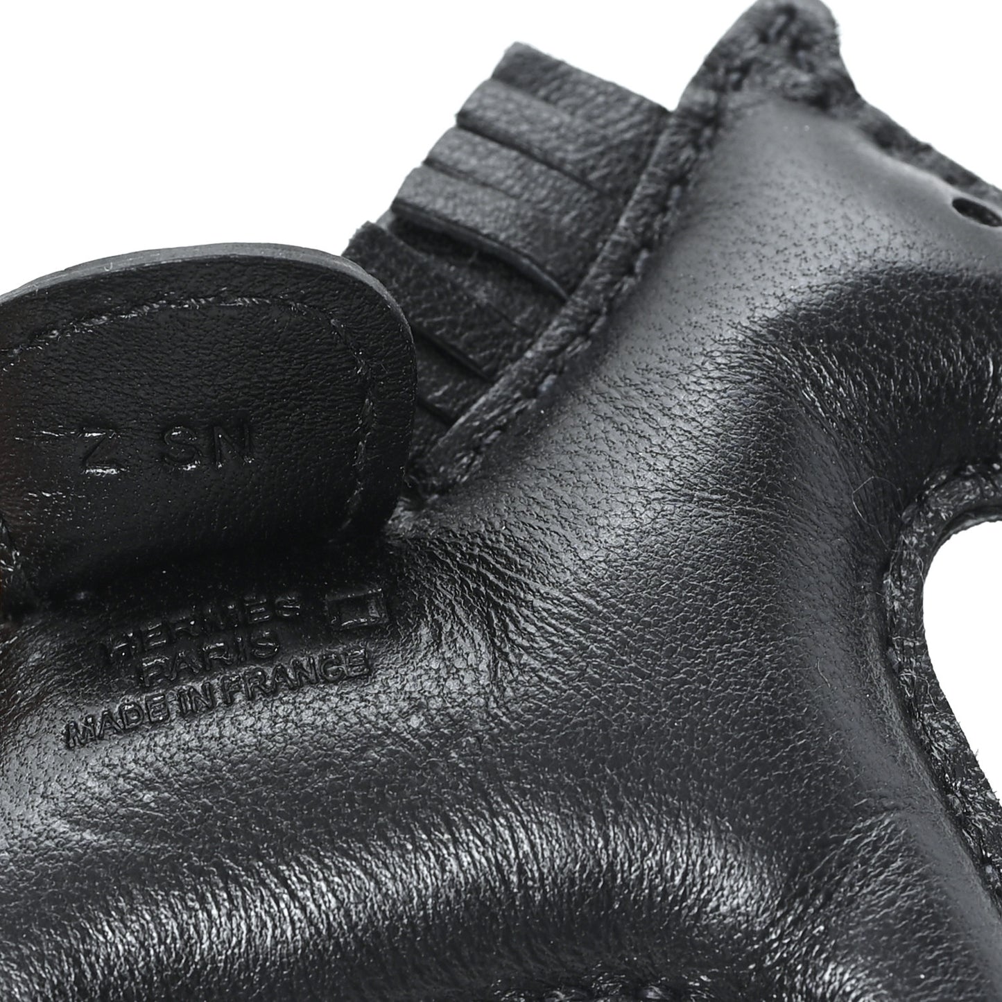 Milo Lambskin Matte Alligator Touch Grigri Rodeo Horse Bag Charm PM So Black