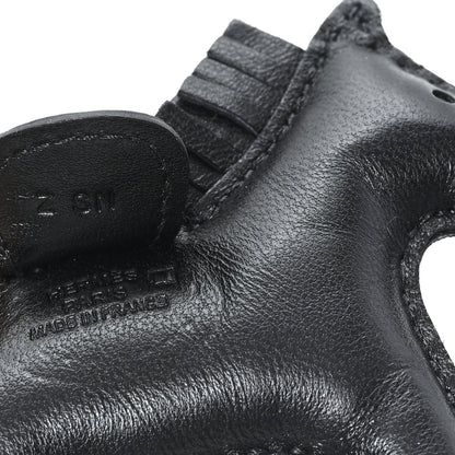 Hermes Milo Lambskin Matte Alligator Touch Grigri Rodeo Horse Bag Charm PM So Black 3 of 3