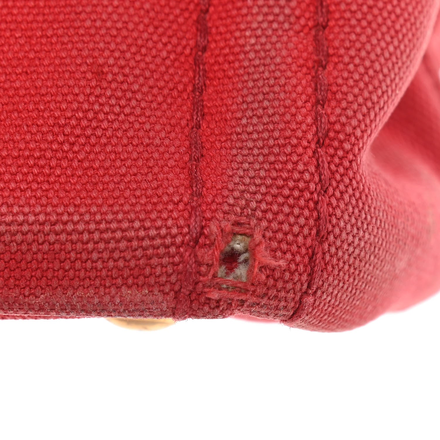 Prada Canapa Small Logo Tote Rosso 13 of 22