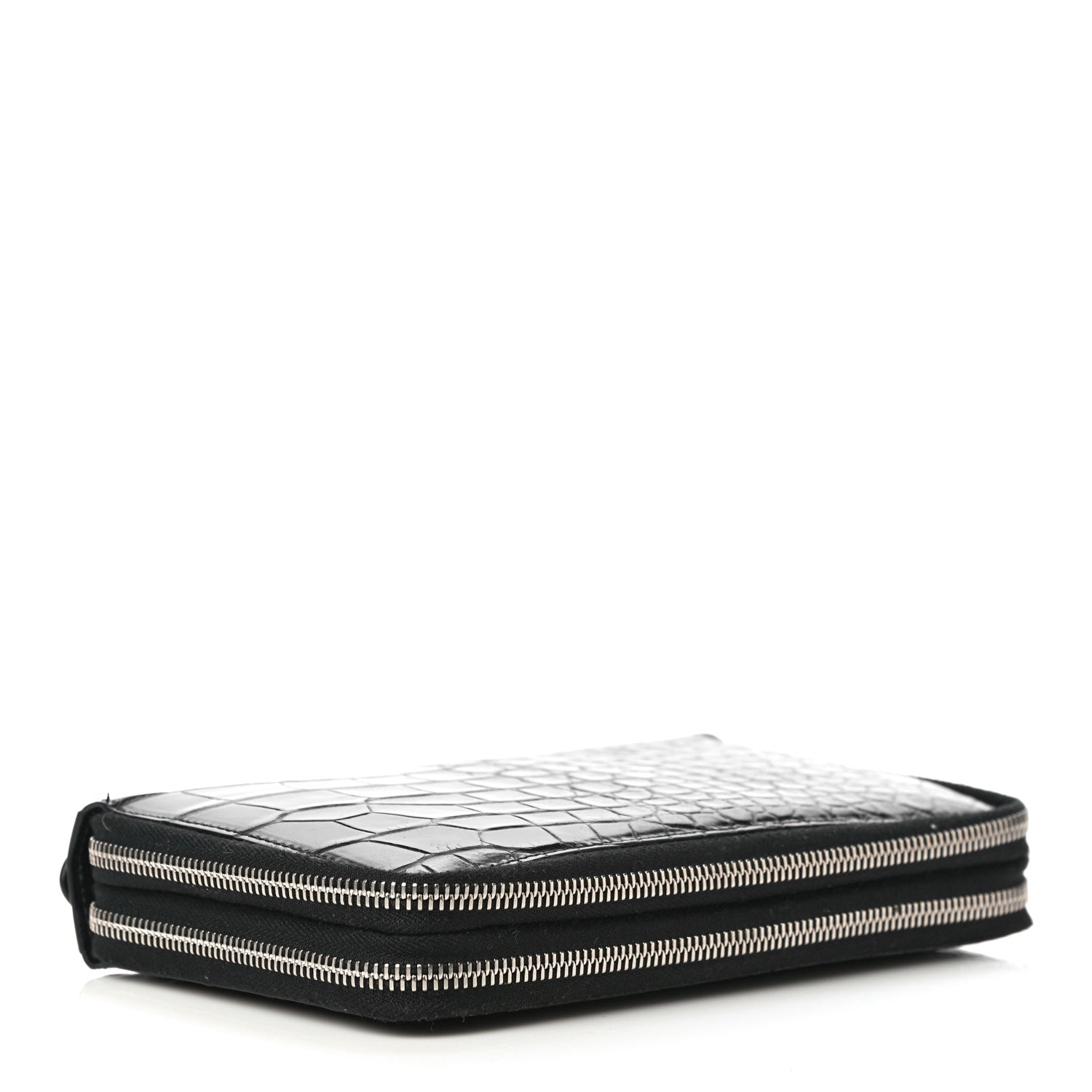 Gucci Crocodile Travel Document Case Black 4 of 21