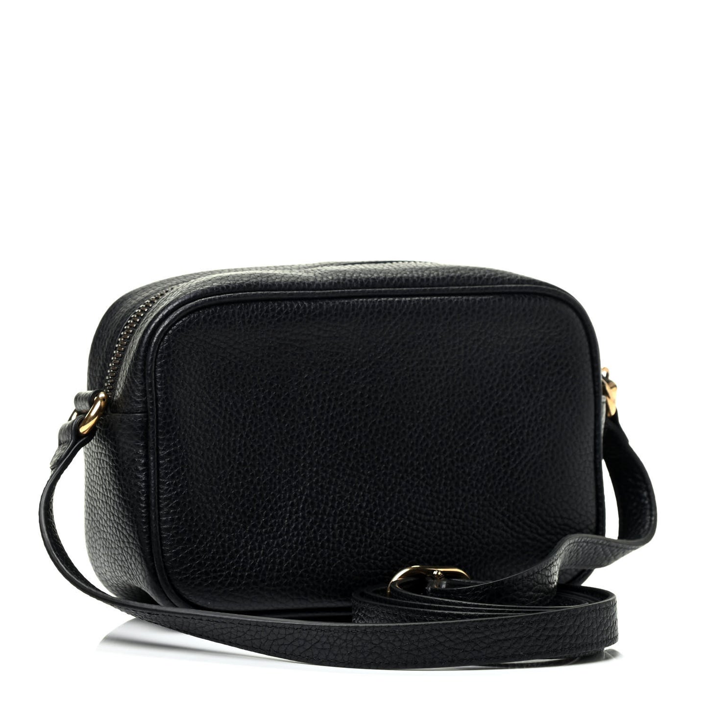 Pebbled Calfskin Mini Soho Disco Bag Black