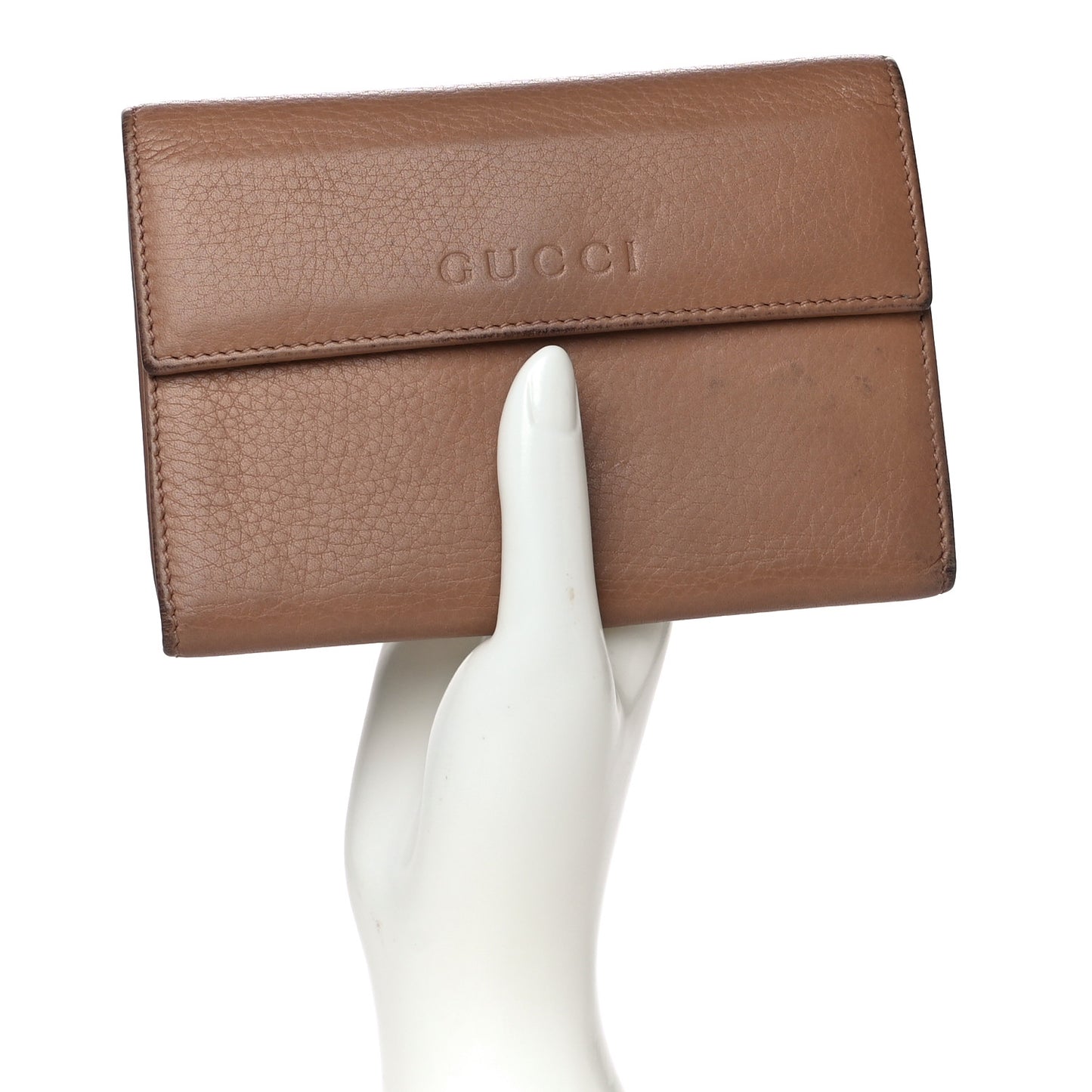 Deerskin Continental Flap Wallet Brown