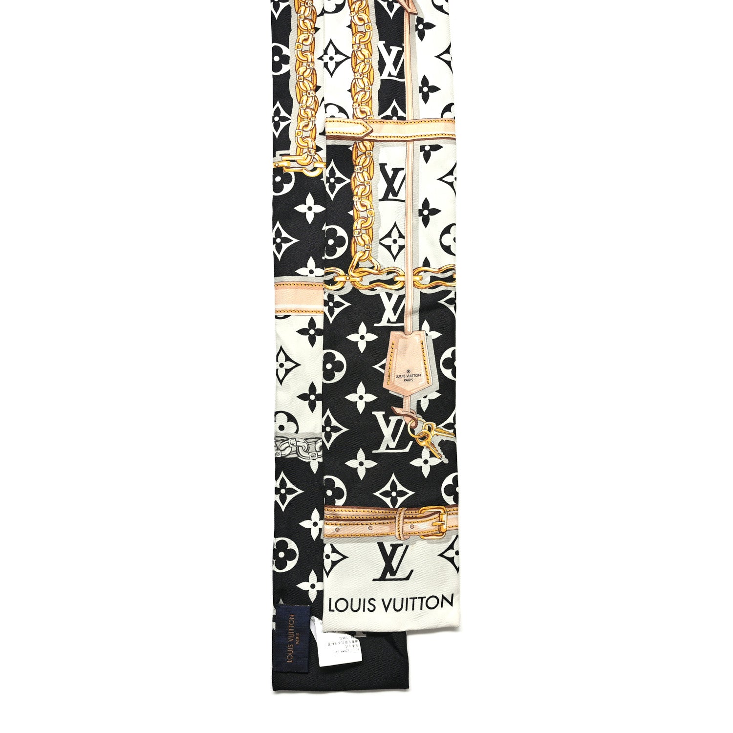 Louis Vuitton Silk Monogram Confidential Bandeau Black 2 of 7