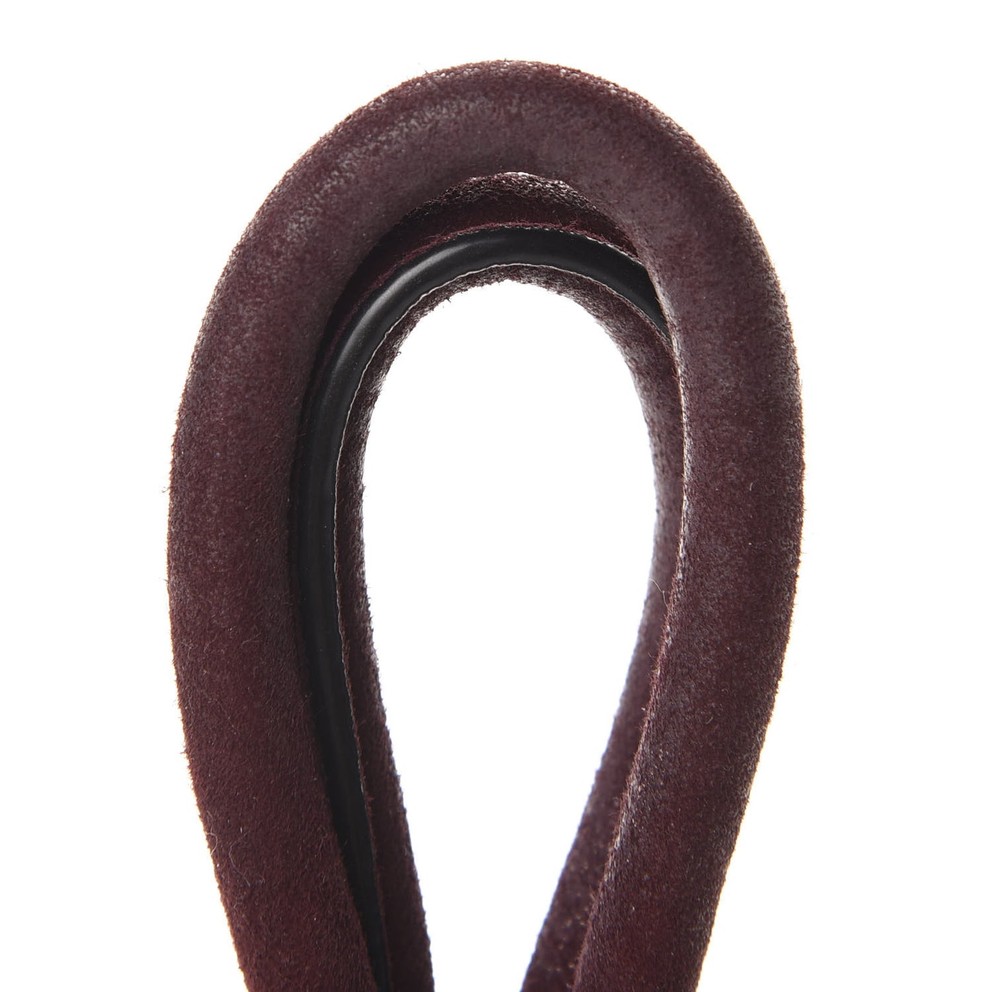 Suede Studded Mini Roxy Bucket Bag Burgundy