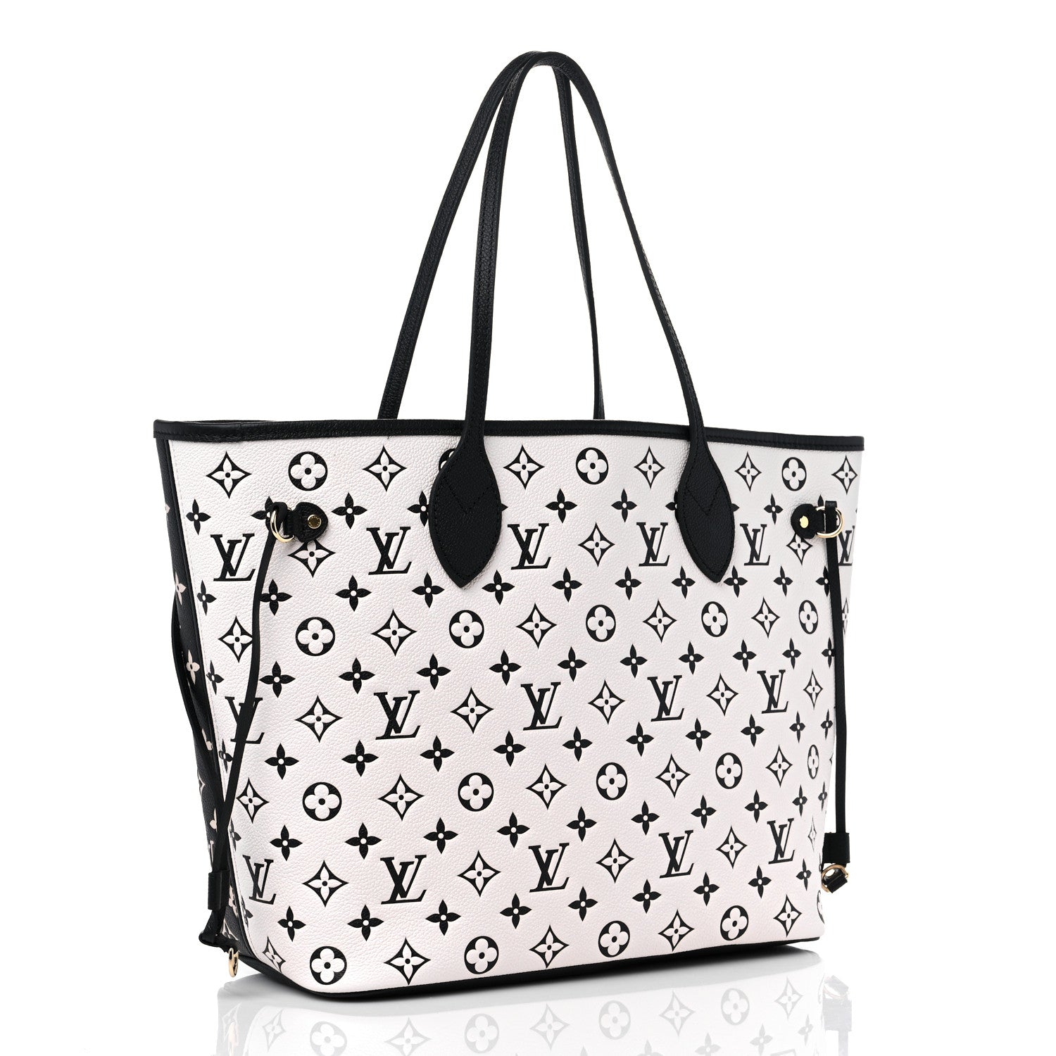 Louis Vuitton Empreinte Spring In The City Neverfull MM Black White Pink 4 of 9