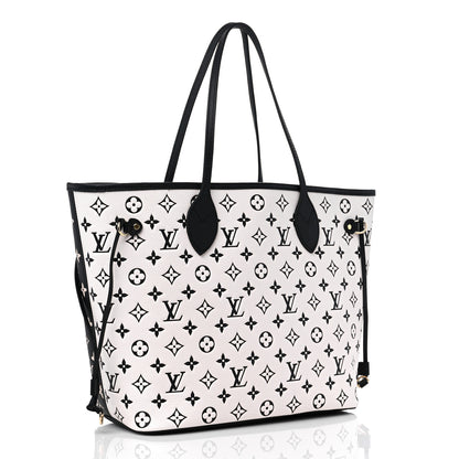 Louis Vuitton Empreinte Spring In The City Neverfull MM Black White Pink 4 of 9