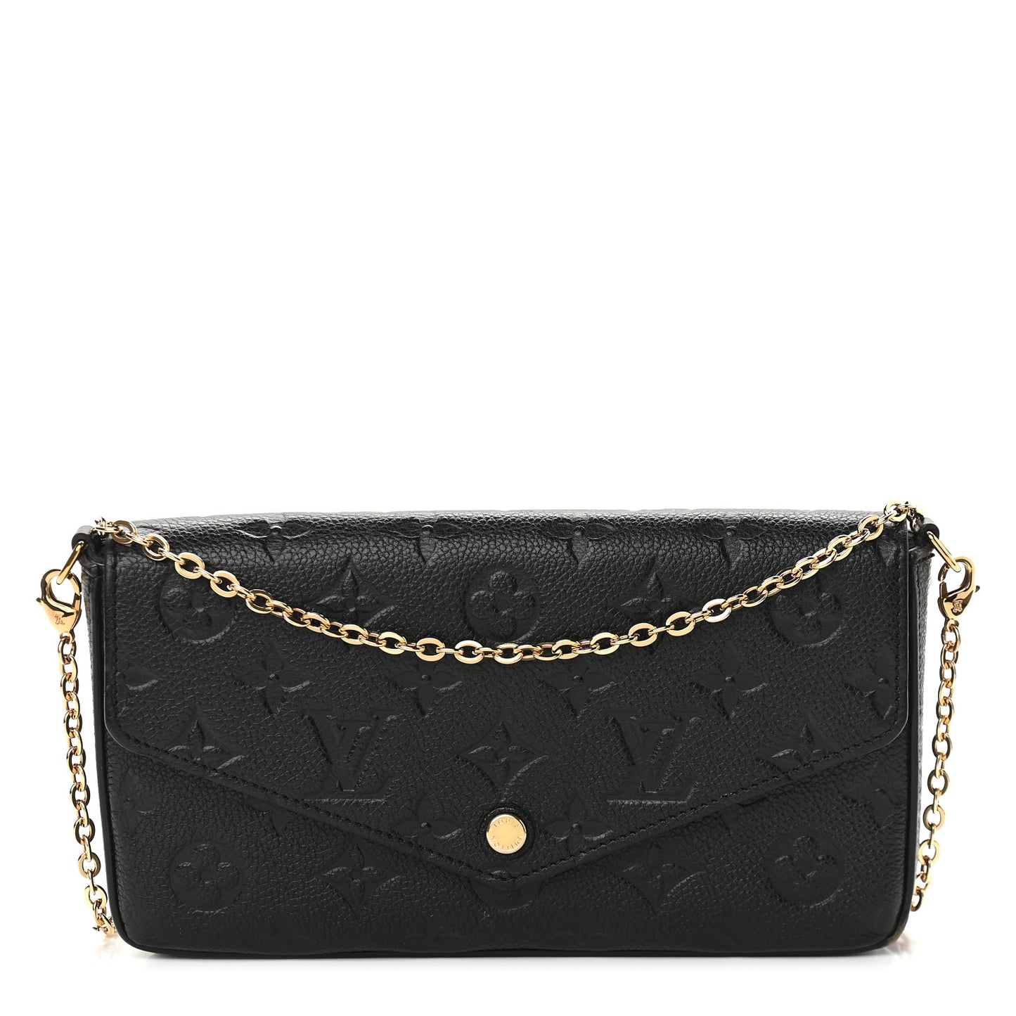 Empreinte Pochette Felicie Chain Wallet Black