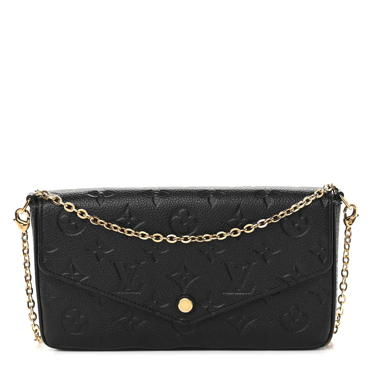 Louis Vuitton Empreinte Pochette Felicie Chain Wallet Black 3 of 14