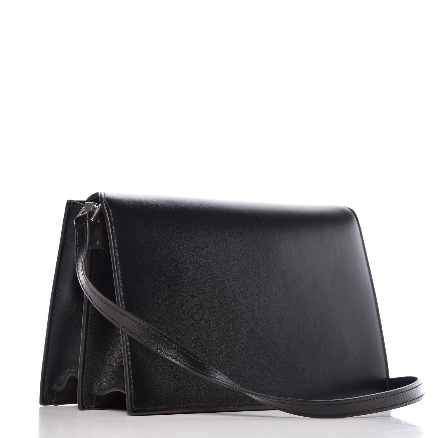 Saint Laurent Smooth Calfskin Catherine Heart Studded Satchel Black 3 of 14