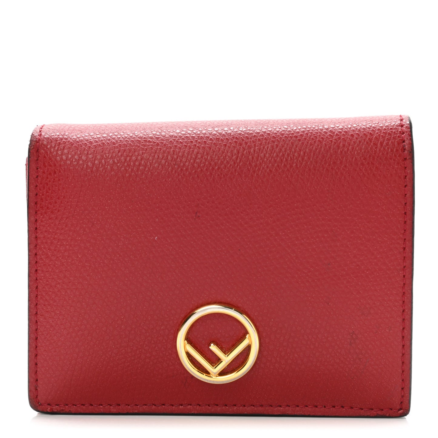 Vitello Cruise F is Fendi Compact Bi-Fold Wallet Red