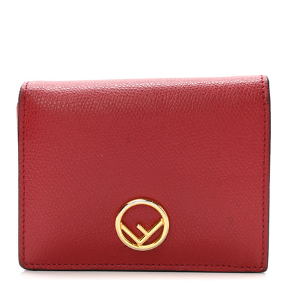 Fendi Vitello Cruise F is Fendi Compact Bi-Fold Wallet Red 1 of 13