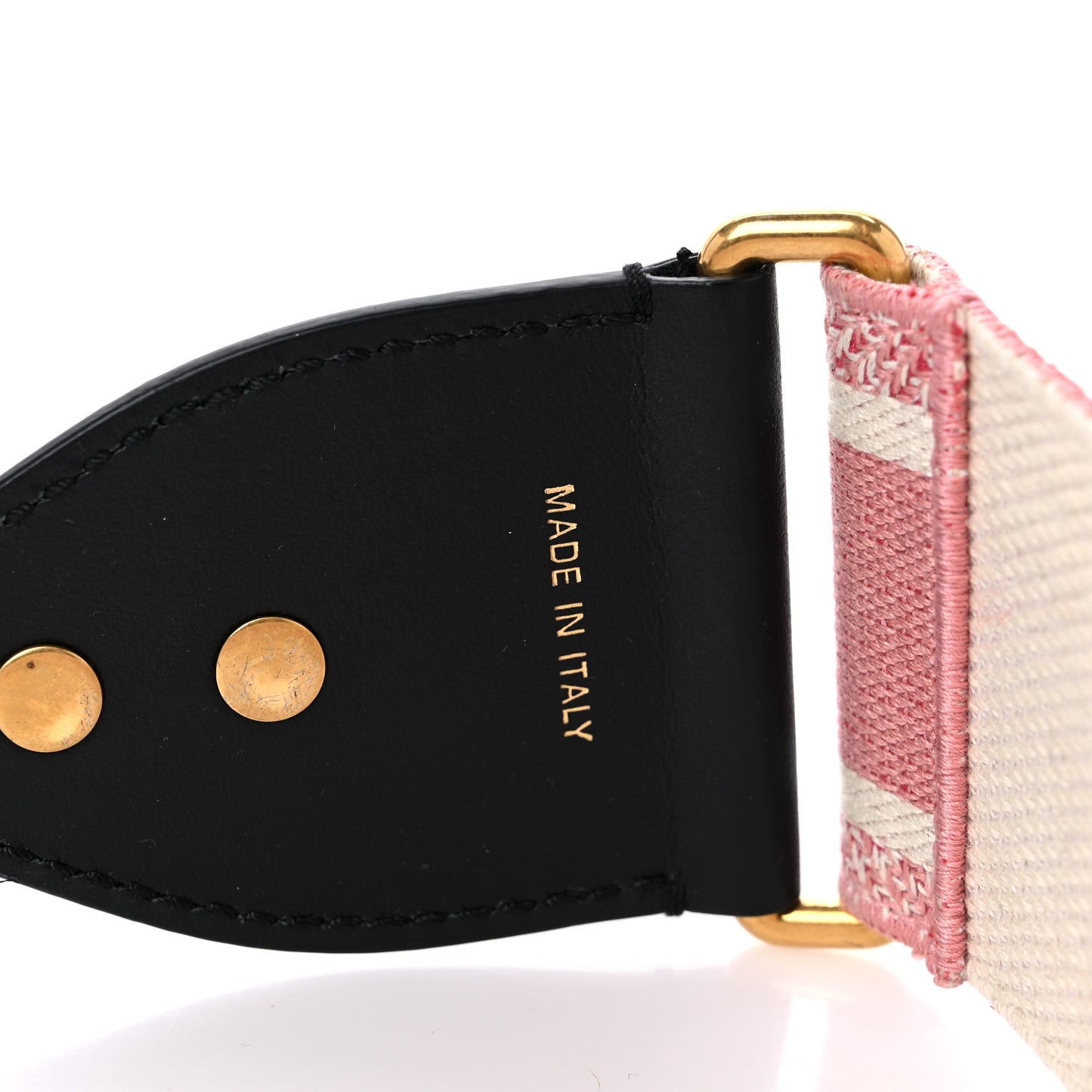 Canvas Embroidered Shoulder Strap Pink Multicolor