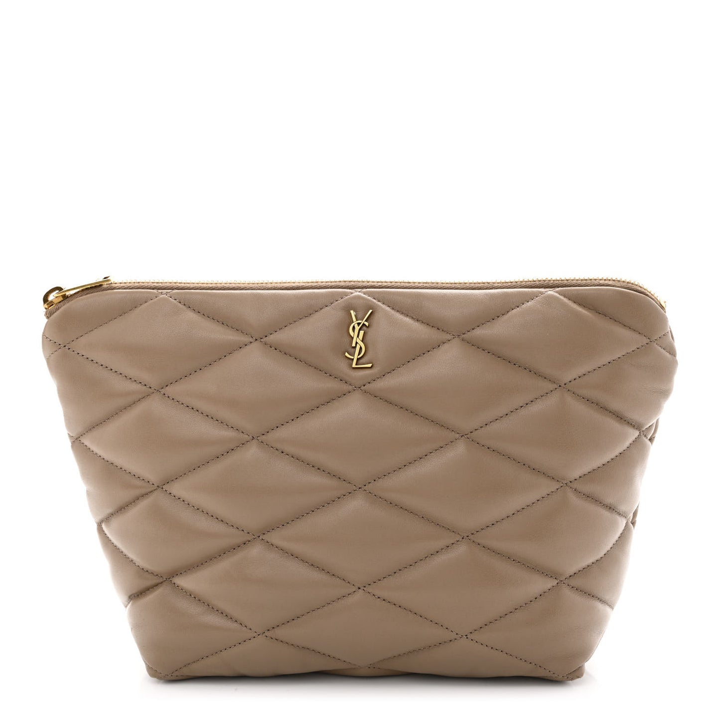 Lambskin Monogram Medium Sade Puffer Taupe