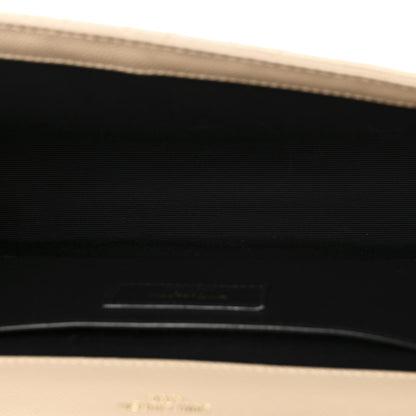 Saint Laurent Grain De Poudre Textured Mixed Matelasse Medium Triquilt Monogram Satchel Dark Beige 5 of 9