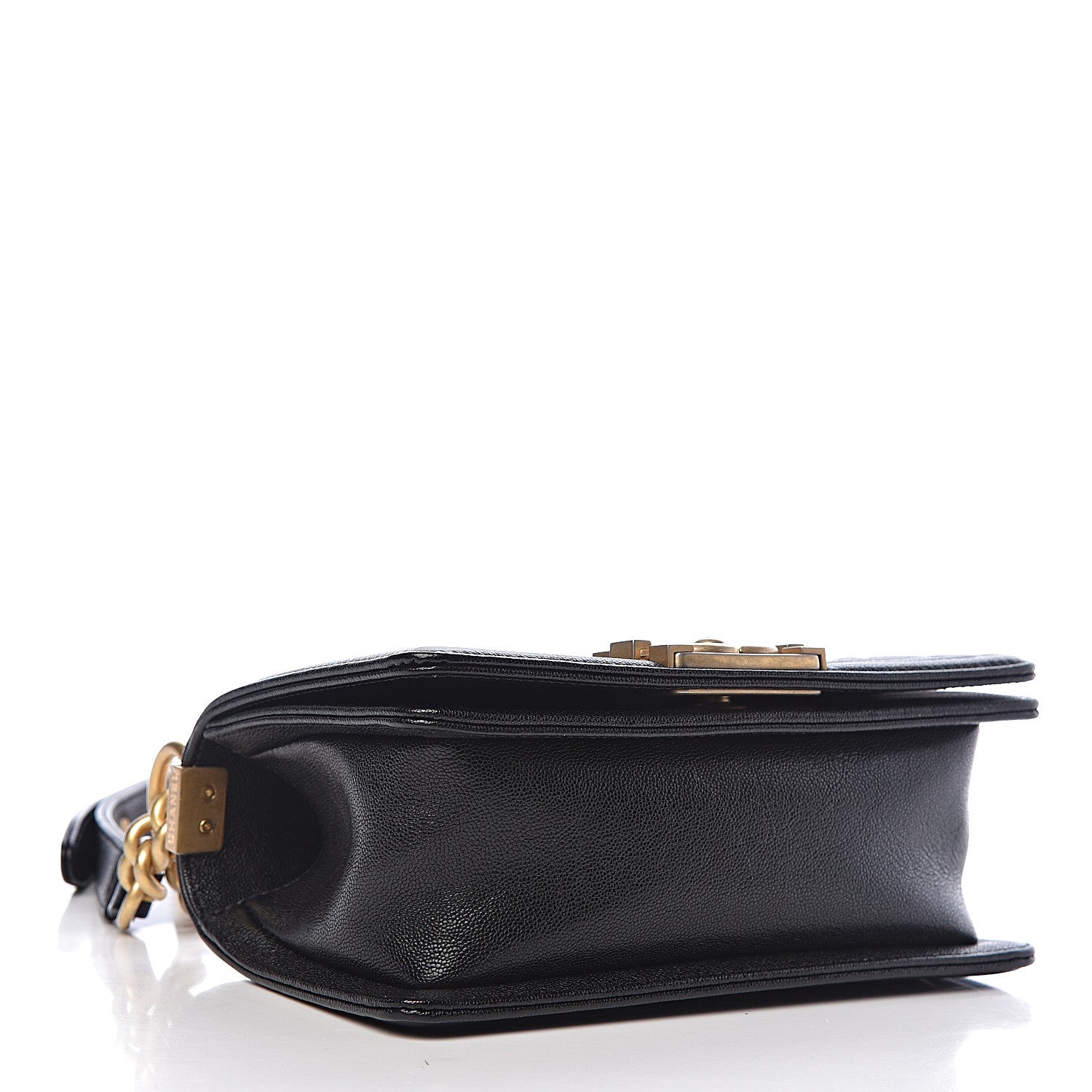 Chanel Caviar Chevron Quilted Small Boy Flap Black 4 of 13