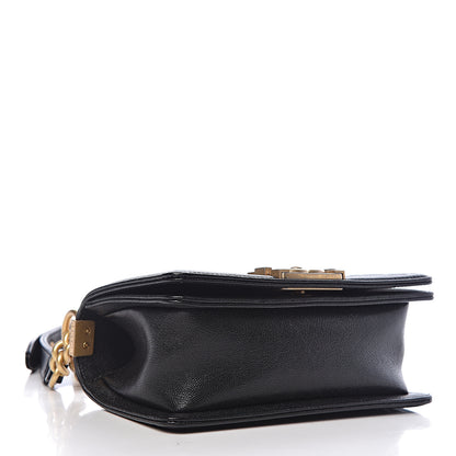 Chanel Caviar Chevron Quilted Small Boy Flap Black 4 of 13