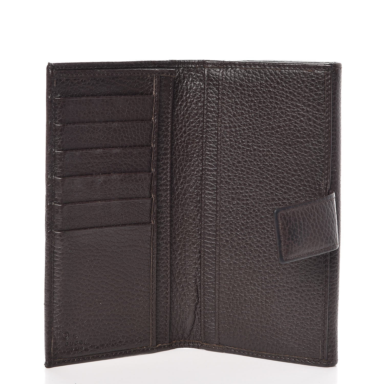 Gucci Canvas Monogram Calfskin Continental Wallet Brown 5 of 13