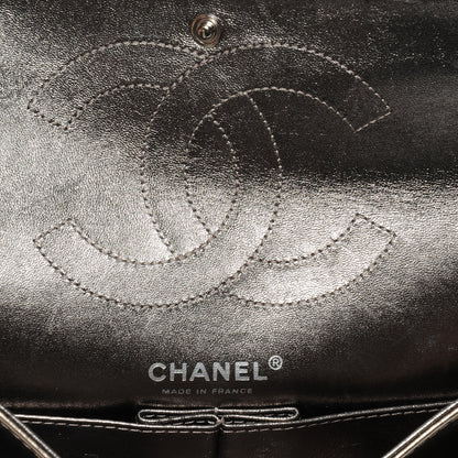 Chanel Aged Calfskin 2.55 Reissue 225 Flap Metallic Dark Silver 5 of 7