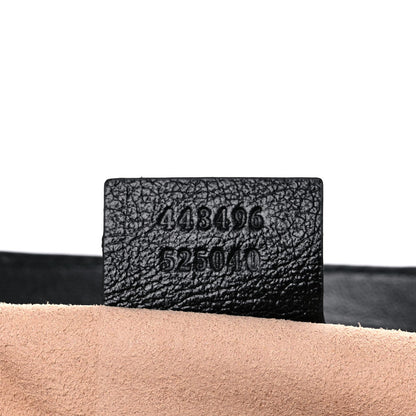 Gucci Azalea Calfskin Matelasse Diagonal Medium Torchon GG Marmont Shoulder Bag Cognac Black 7 of 11