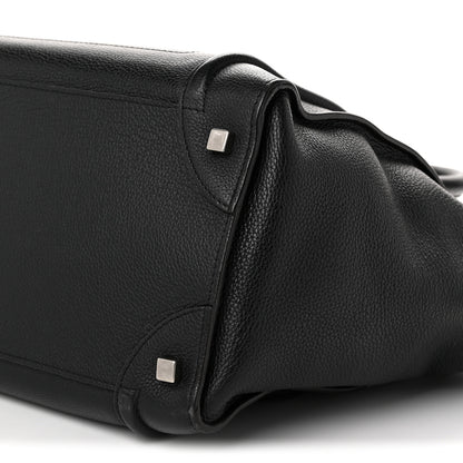 Celine Drummed Calfskin Mini Luggage Black 10 of 11