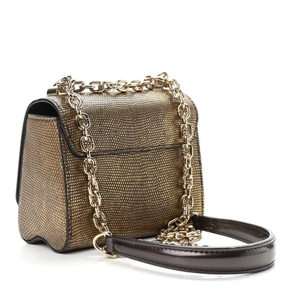 Louis Vuitton Lizard Twist Shoulder Bag Mini Gold 4 of 10