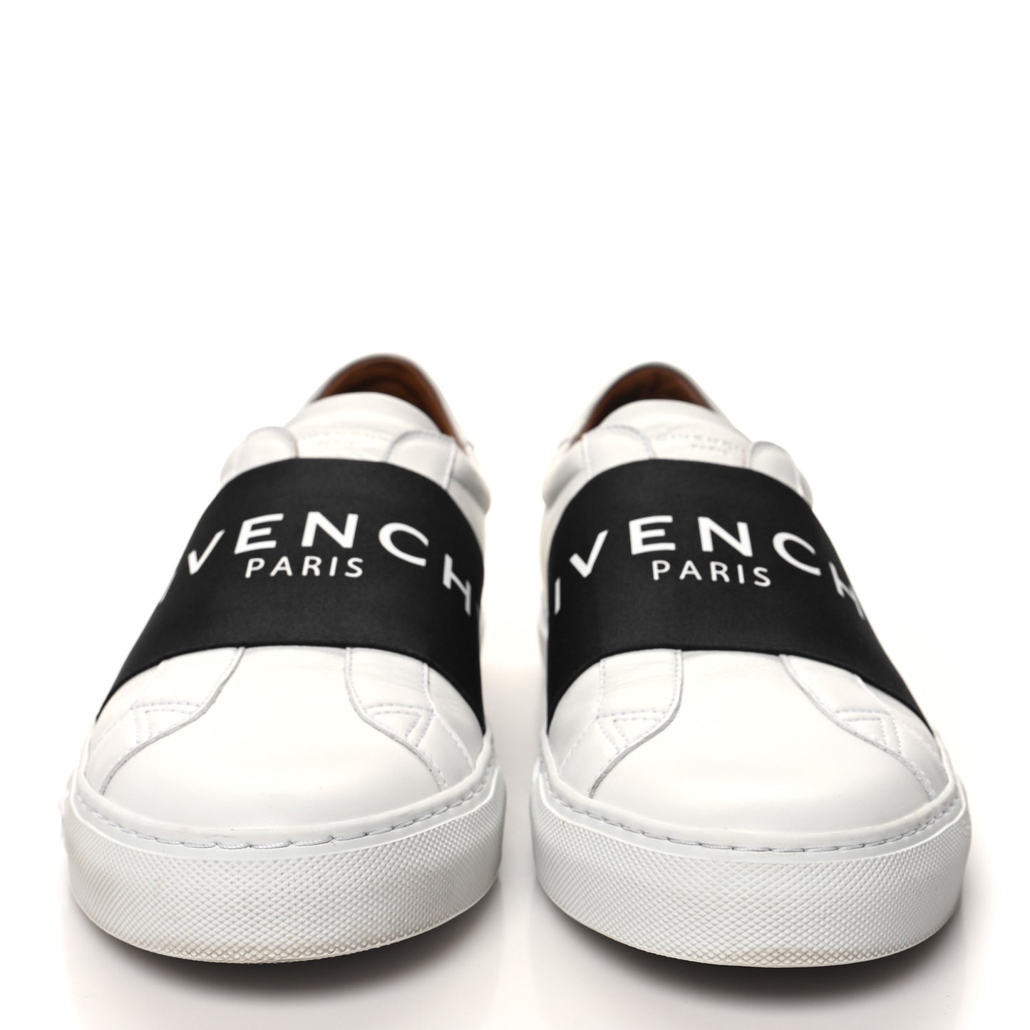 Calfskin Band Logo Mens Urban Street Sneakers 43 White Black